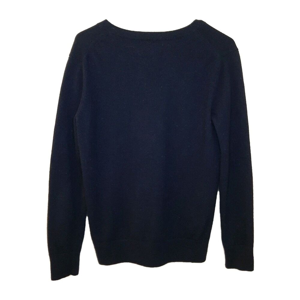 Vince Sweater Black Women Size XS 100% Cashmere Pullover V-Neck Long Sleeves - Picture 9 of 11